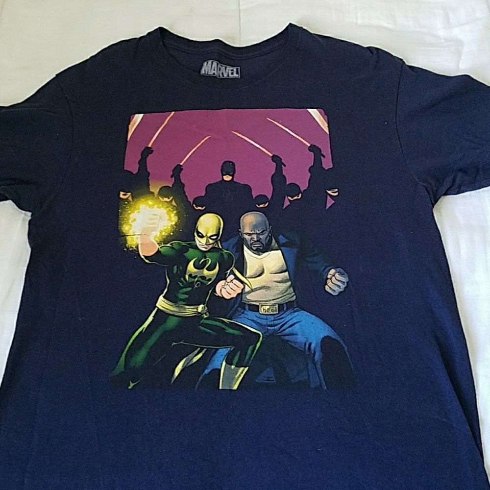Ironfist, Luke Cage and Daredevil shirt